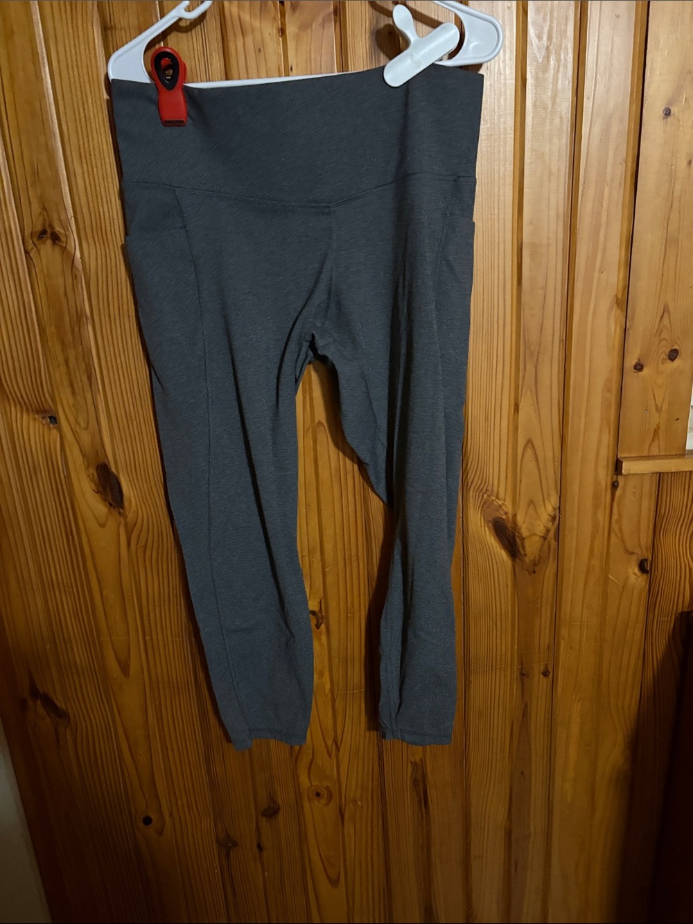 High-Rise Gray Women's Performance Leggings